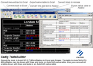 AutoCAD to Excel - TableBuilder screenshot